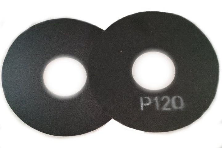 380x125mm K 080 Schuurschijven op vilt